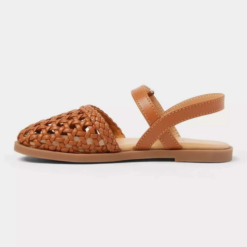 Baby Girl Makaya Sandals by Cat & Jack Brown Size 6 New With Tags